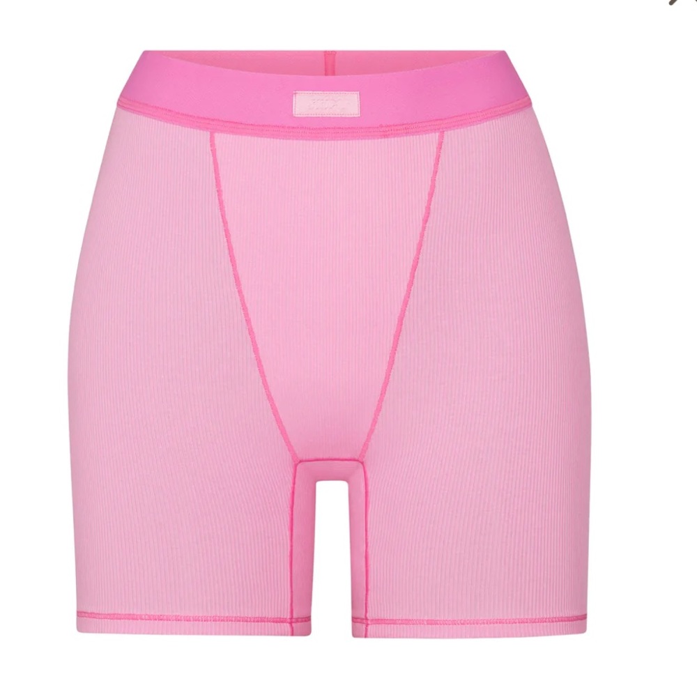 Skims bubblegum cotton rub boxer